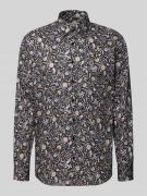 Regular fit zakelijk overhemd van katoen met kentkraag