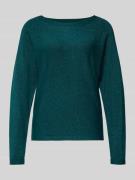 Gebreide pullover van viscosemix met boothals