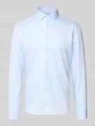 Slim fit zakelijk overhemd van katoen met kentkraag