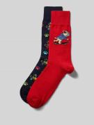 Sokken met elastische ribboordjes in een set van 2 paar