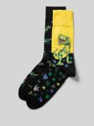 Sokken met elastische ribboordjes in een set van 2 paar