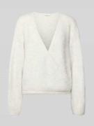 Gebreide pullover met V-hals, model 'NUNY'