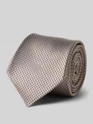 Stropdas van zijde in all-over look (8 cm)