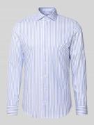 Slim fit zakelijk overhemd van katoen met kentkraag