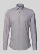 Slim fit zakelijk overhemd van katoen met kentkraag