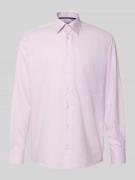 Comfort fit zakelijk overhemd van katoen met kentkraag