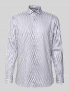 Regular fit zakelijk overhemd van katoen met kentkraag