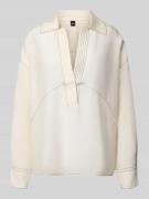 Loose fit tuniek met zijde, model 'BRIZZY'