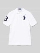 Poloshirt met labelstitching