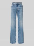 Wide leg jeans in used-look