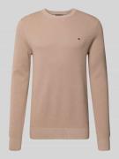 Regular fit gebreide pullover van zuiver katoen