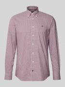 Regular fit zakelijk overhemd van puur katoen