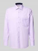 Regular fit zakelijk overhemd van katoen met kentkraag