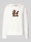 Sweatshirt met motief en ronde hals