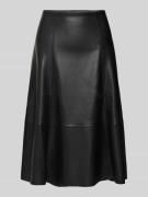Midirok in leerlook, model 'BECKIE'