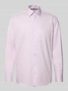 Regular fit zakelijk overhemd van katoen met kentkraag