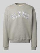 Sweatshirt met logo en ronde hals