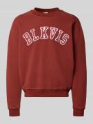 Sweatshirt met logo en ronde hals