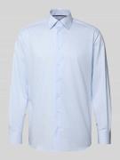 Regular fit zakelijk overhemd van katoen met kentkraag