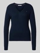 Regular fit gebreide pullover van zuiver katoen