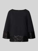 Loose fit 3/4-shirt met pailletten