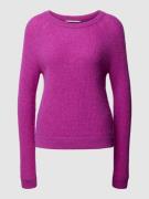 Gebreide pullover van alpacamix met ronde hals