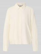 Regular fit overhemdblouse van pure viscose
