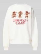 Sweatshirt met stitchings, model 'Daphne'