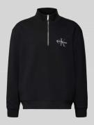 Regular fit sweatshirt met logostitching, model 'Terry'