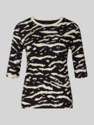 T-shirt met 3/4-mouwen