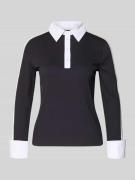 Poloshirt met korte knoopsluiting