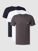 Regular fit T-shirt van puur katoen in een set van 3 stuks, model 'CLA...