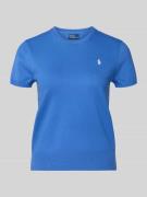 Regular fit pullover met korte mouwen en logostitching