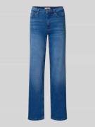 Straight fit jeans van biologische katoenmix, model 'BLUSH'
