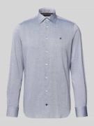 Regular fit zakelijk overhemd van puur katoen