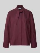 Overhemdblouse met borstzak