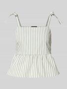 Regular fit top met bandjes van puur katoen, model 'TAELYN'