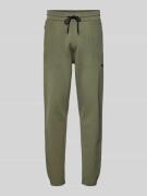 Regular fit sweatpants met jacquard-accenten, model 'ACTIVE PUSH'
