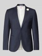 Slim fit 2-knoops colbert met sierdetail