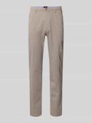 Slim fit stoffen broek met stretch, model 'CiBrody'