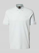 Regular fit poloshirt met logostitching, model 'Interlock'
