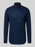 Regular fit zakelijk overhemd van puur katoen