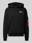 Hoodie met labeldetails