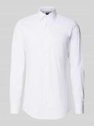 Slim fit zakelijk overhemd met extra lange mouwen