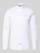 Slim fit zakelijk overhemd van katoenmix