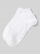 Sneakersokken met labelopschrift in een set van 2 paar