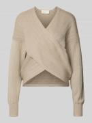 Gebreide pullover in wikkellook, model 'Zine Rachelle'