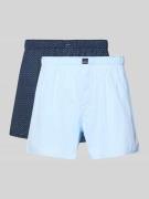 Boxershort met elastische band in een set van 2 stuks