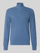 Gebreide pullover met opstaande kraag