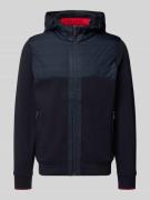 Regular fit jack met gevoerde opstaande kraag